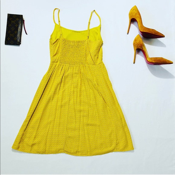 2/$24 Old Navy Pleated Dress Yellow - Picture 2 of 6